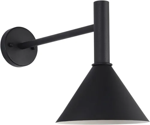 Miniatura 4 de Lámpara de granero de cuello de cisne negro satinado de 19 pulgadas con brazo de extensión largo de 15 pulgadas, aplique de pared de granja