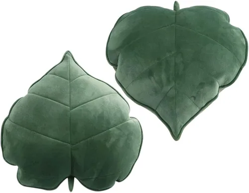 Miniatura 2 de Cyprinus Carpio Cojín de almohada para el hogar en forma de hoja 3D, almohada lumbar para el hogar, almohada decorativa para el hogar, paquete de 2