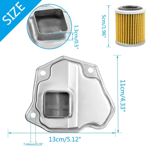Miniatura 2 de Kit de juntas de cárter de aceite de filtro de transmisión automática compatible con Nissan Rogue Altima Juke 31728-1XF02 31728-1XF03 31726-28X0A