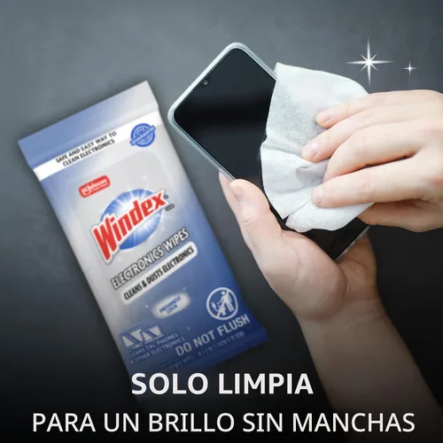 Miniatura 6 de Toallitas de limpieza electrónica Windex, toallitas para pantallas prehumedecidas para televisores, teléfonos y otros dispositivos electrónicos