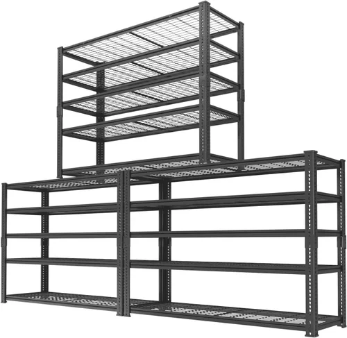 Miniatura 32 de Estantes de almacenamiento resistentes, 60 pulgadas de largo x 24 pulgadas de ancho x 60 pulgadas de alto, carga 2640 libras, estante industrial