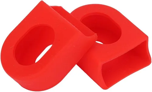 Miniatura 10 de Tbest Juego de 2 botas de manivela para bicicleta, funda de silicona, funda protectora de manivela para bicicleta (paquete de 2)