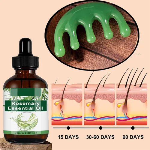 Miniatura 9 de Aceite de Romero Para, 1 Masajeador, Aceite de Romero para el Crecimiento Del Cabello, Aceite de Ricino para Cejas y Pestañas