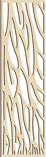 Miniatura 144 de 9 3/8"W x 24 3/8"H x 1/4"T Bristol Decorativos Paneles de Pared de Madera Calado, Cereza