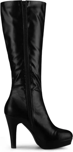 Miniatura 7 de Allegra K Botas altas hasta la rodilla con plataforma y punta redonda para mujer