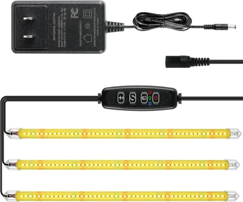 Miniatura 23 de iPower 21 Luz LED de Crecimiento con Espectro Completo para Plantas de Interior, Cuello de Cisne Ajustable, 3 Modos de Luz y 10 Niveles Regulables