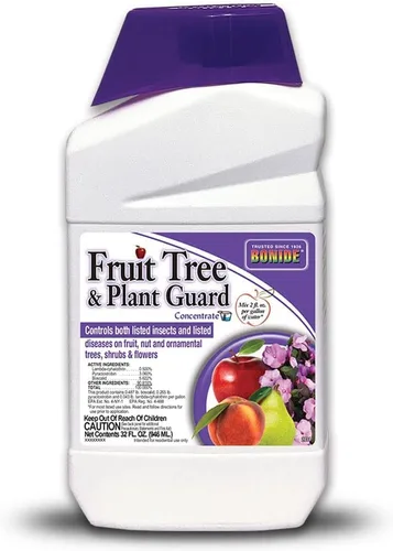 Bonide Protector de árboles frutales y plantas, concentrado de 32 onzas, fungicida, insecticida y miticida multiusos para jardinería doméstica