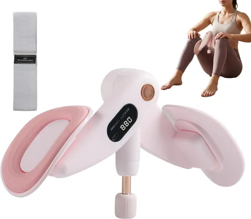 Miniatura 9 de Entrenador interior de muslo y suelo pélvico para mujer, tóner de cadera ajustable con contador LED, ejercitador Kegel multifuncional de escultura
