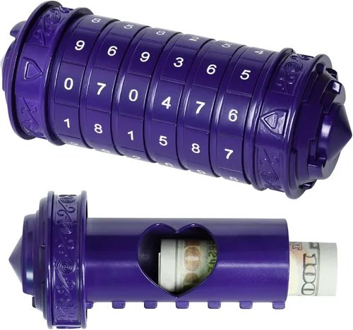 Miniatura 9 de CoEjokno Da Vinci Code Numeric Cryptex Caja de Rompecabezas de Dinero para Regalo en Efectivo, Caja de Joyería con Compartimento Oculto, Regalo