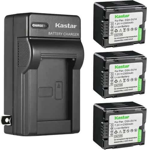 Miniatura 6 de Kastar CGA-DU14 Reemplazo del cargador de batería de pared AC para Panasonic PV-GS250, PV-GS300, PV-GS320, PV-GS400, PV-GS500, SDR-H18, SDR-H200
