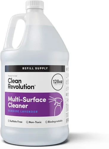 Miniatura 5 de Clean Revolution Suministro de repuesto para limpiador de superficies múltiples, no tóxico, ecológico y a base de plantas, listo para usar, lavanda