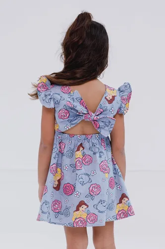 Miniatura 3 de Disney Vestido de falda con carril floral chambray para recién nacido hasta niños grandes (0-3 meses - 14-16)