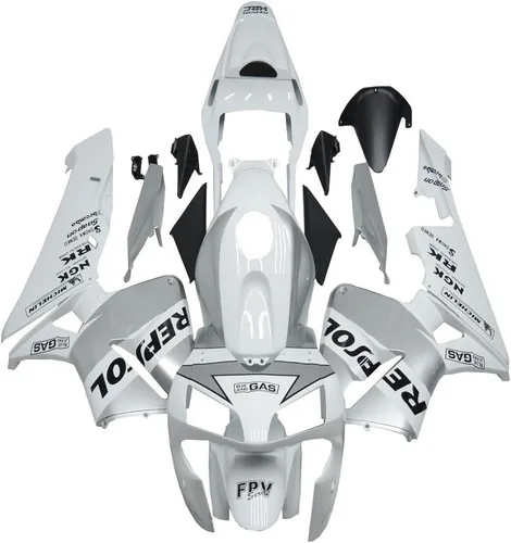 Miniatura 27 de Nardo Gris Carenado Ajuste para Honda 2003 2004 CBR600RR Inyección ABS Plásticos Carrocería Kit Cuerpo Trabajo 07 08 CBR 600RR 02 Nardo Gris