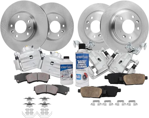 Miniatura 108 de Detroit Axle - Rotores de freno para Chrysler 200 2015 2016 2017, Rotores de freno de disco de reemplazo: 12.01" pulgadas delantero y 10.95