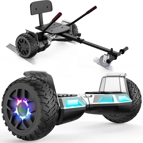 Miniatura 10 de LIEAGLE Scooter with Seat Attachment, 6.5" Scooters Go Kart Combo with Colorful LED Lights & Bluetooth, for Kids Boys Girls Adults All Ages 6.5