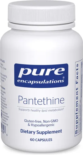 Pure Encapsulations Pantethine | Suplemento hipoalergénico que apoya el metabolismo saludable de los lípidos y la función cardiovascular | 60