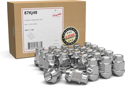 Miniatura 9 de Wheel Accessories Parts 20 tuercas hexagonales de 1/2 a 20 roscas de 4.40 pulgadas de largo, cromadas de 7/8 pulgadas y 13/16 pulgadas, para Chevy