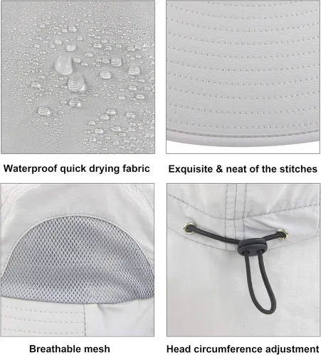 Miniatura 5 de Muryobao Kids Girls Boys Summer Sun Hat UV Protection UPF50+ Hats Mesh Bucket Cap for Beach Fishing with Neck Flap
