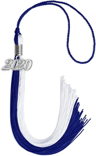 Miniatura 93 de Endea Graduation Borla de doble color con gota de fecha plateada (negro/oro antiguo, 2025)