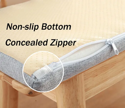 Miniatura 5 de Cojín de banco para exteriores e interiores, lavable, cojín de asiento antideslizante para almacenamiento de zapatos, piano, comedor, columpio