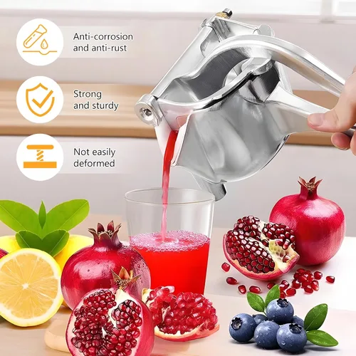 Miniatura 7 de Exprimidor manual manual de mano de aleación de aluminio Exprimidor extractor exprimidor para frutas como limas, limones, mandarinas, cítricos