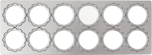 Miniatura 3 de Fox Run Máquina para Hacer Ravioles en Forma de Flor, de Aluminio, Hace 12 Ravioles en Forma de Flor de 1.5
