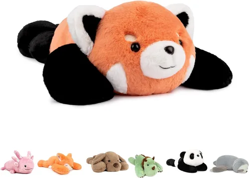 Miniatura 14 de Niuniu Daddy Animales de peluche con peso de ajolote azul de 24 pulgadas 5 libras para niños, adultos, niñas, niños, juguete de peluche gigante