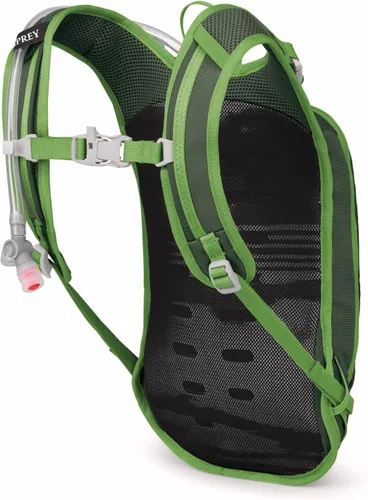 Miniatura 6 de Osprey Moki 3L Mochila de ciclismo para niños con depósito hidráulico, toldo verde Dosel verde