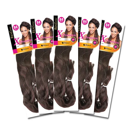 Miniatura 67 de Realistic Trenza original X-Pression 84 pulgadas 100% Kanekalon (paquete de 3, 1) M-61XPRES84