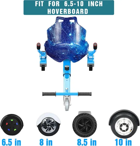Miniatura 3 de Hoverboard - Accesorio de asiento de kart para todas las edades Accesorios para aeropatineta compatible con scooter de equilibrio automático