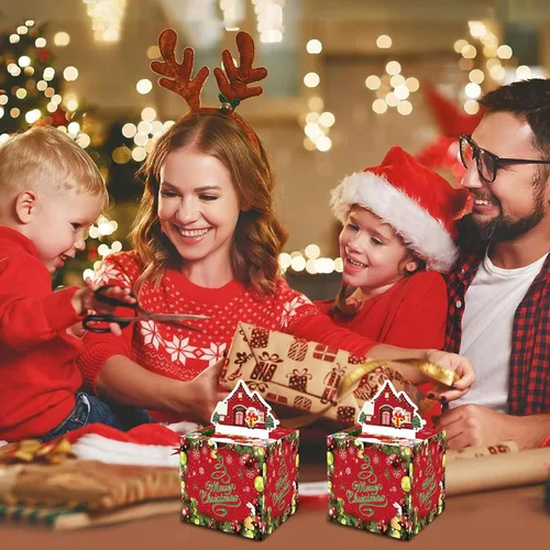 Miniatura 4 de Soportes para dinero de Navidad, caja sorpresa para dinero, kit de extracción de pastel de dinero, bolsas de Navidad para regalos con 30 cajas