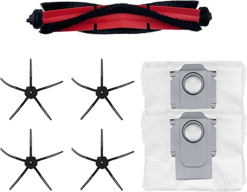 Kit de accesorios compatible con Roborock Q5 Robot Aspirador Piezas de Repuesto 1 Cepillo Principal 4 Cepillo Lateral 2 Bolsa de Polvo Bolsa de