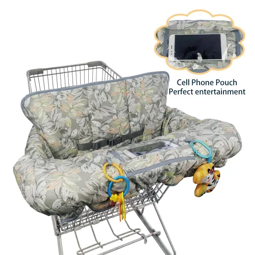 Miniatura 5 de Funda para carrito de compras para bebé, niño, niña, fundas de carrito multien 1 para bebés, funda acolchada suave para silla alta infantil, lavable