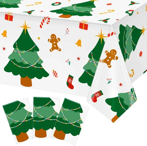 Miniatura 15 de Juego de 3 manteles de fresa de 54 x 108 pulgadas, mantel de plástico desechable para juegos de fiesta de cumpleaños de fresa, decoración, picnics