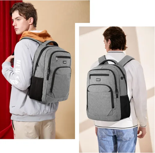 Miniatura 2 de Paude Mochila escolar, mochila de viaje para laptop de 17.3 pulgadas, mochila para adolescentes y niños, mochila universitaria con puerto de carga