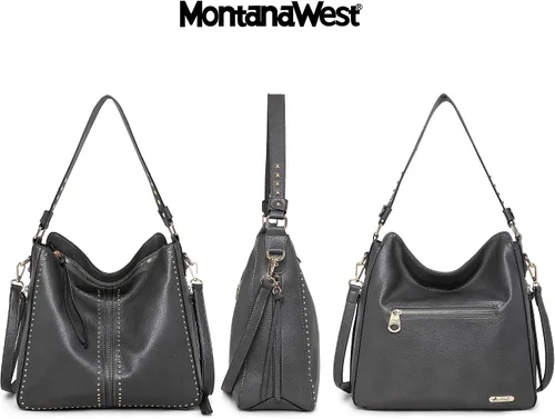 Miniatura 6 de Bolso bandolera grande de piel para mujer con correa cruzada y funda de quita y pon