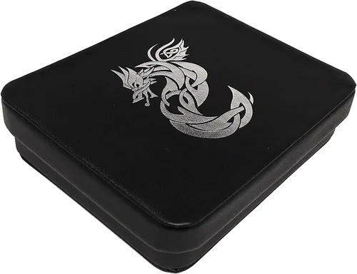 Miniatura 4 de Leather Lite - Estuche de almacenamiento y exhibición de dados, perfecto para dados de plástico, metal, piedra o madera