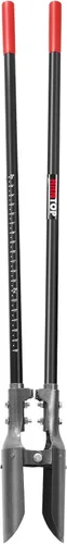 Excavadora de agujeros manual resistente con marca de escala para excavar, 58 pulgadas