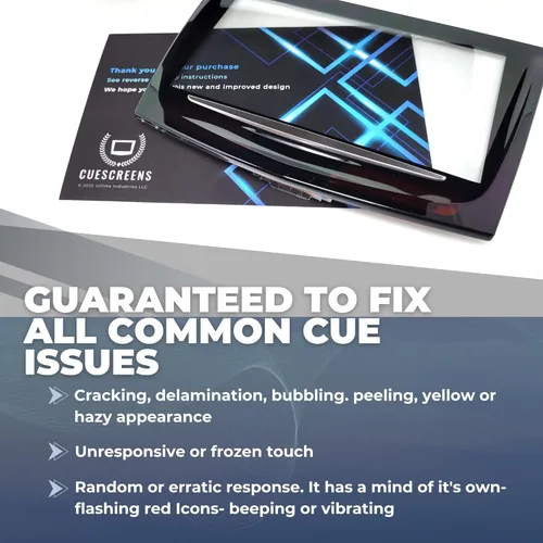 Miniatura 8 de Reemplazo de pantalla táctil Cadillac CUE Premium – Chip de modo dual original Cuescreens y pantalla HD libre de gel – Digitalizador de calidad OEM