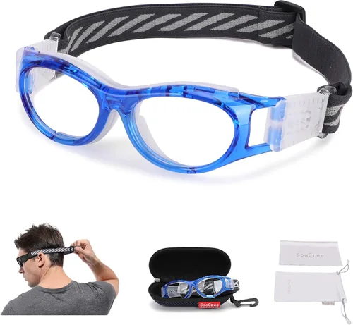 Miniatura 17 de SooGree Gafas deportivas para niños – Gafas de baloncesto y fútbol – Gafas de seguridad para niños – Anteojos antigolpes – Marco 7-14