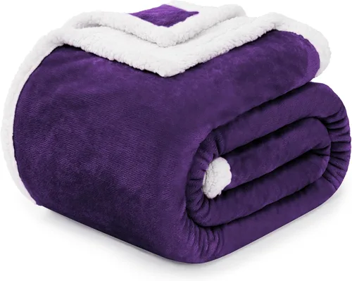 Miniatura 14 de Beautex Manta de Vellón Sherpa Beige Crema, Manta Suave y Esponjosa de Franela y Felpa, Manta Acogedora y Suavísima para Sofá, Cama y Adultos