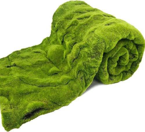 Miniatura 8 de FAICOIA Alfombra de musgo falso, rollo de musgo verde para jardines de hadas, césped, boda, bosque, decoración de mesa, musgo artificial