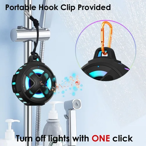 Miniatura 14 de Altavoz Pro Bike actualizado, con soporte para manillar profesional, Bluetooth V5.4, IPX7 impermeable, funda de silicona, navegación por