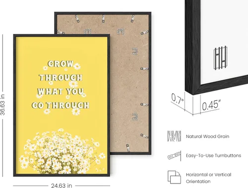 Miniatura 29 de Haus and Hues Arte de pared amarillo – Pósteres estéticos con cita para adolescentes, pósteres estéticos para dormitorio, niñas, impresión artística