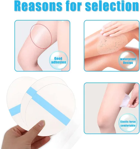Miniatura 6 de 30 almohadillas antifricción para muslos, parche antirozaduras, parche antidesgaste para muslos, cinta corporal para muslos para mujer, almohadillas