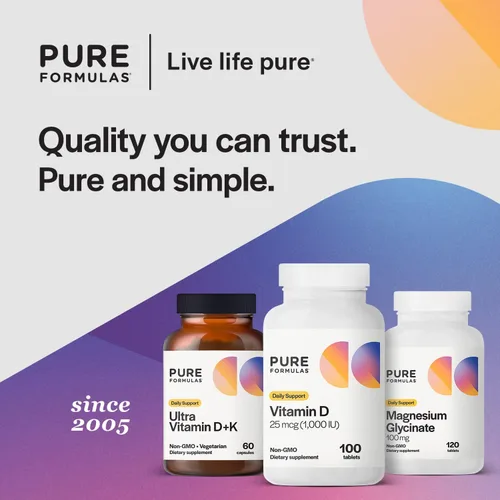 Miniatura 6 de PureFormulas Vitamina D3 1,000 UI 25 mcg - Suplemento de vitamina D premium para la formación saludable de huesos, dientes, salud cardiovascular