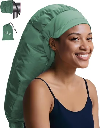 Miniatura 11 de Boloye Accesorio de Gorro para Secador de Cabello – Gorro de Secadora con Capucha XL de 28.5" para Secado Más Rápido y Acondicionamiento Profundo