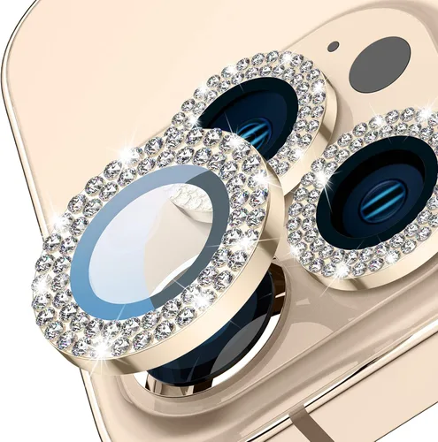 Miniatura 10 de Tensea Protector de lente de cámara para iPhone 13 Pro, iPhone 13 Pro Max, protector de pantalla de vidrio templado 9H, anillo individual de metal