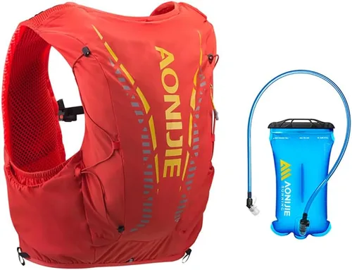 Miniatura 8 de AONIJIE Chaleco de mochila de hidratación para correr, 12L, de alta capacidad, ligero, para senderismo, camping, escalada