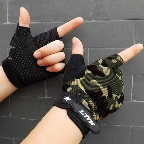 Miniatura 2 de olesa Guantes de ciclismo sin dedos, guantes de ciclismo para hombres, guantes de bicicleta de medio dedo para conducir, ciclismo, montar